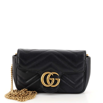 Gucci GG Marmont Flap Bag Matelasse Leather Super Mini