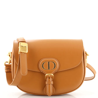 Christian Dior Bobby Flap Bag Leather Medium