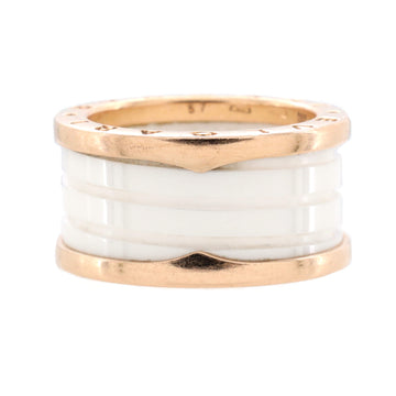 Bvlgari B.Zero1 Four Band Ring 18K Rose Gold and Ceramic