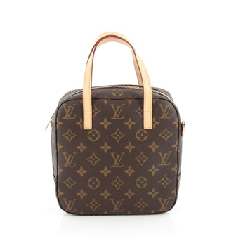Louis Vuitton Spontini Handbag Monogram Canvas Brown 1912101