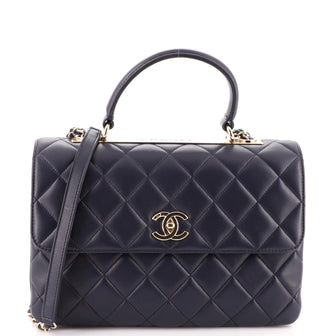 Chanel Trendy CC Top Handle Bag Quilted Lambskin Medium