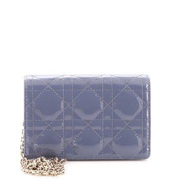 Christian Dior Lady Dior Nano Belt Pouch Cannage Quilt Patent