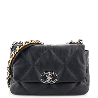 Chanel 19 Flap Bag Quilted Leather Medium
