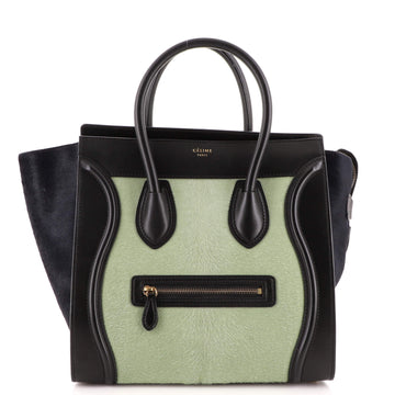 Celine Luggage Bag Pony Hair Mini