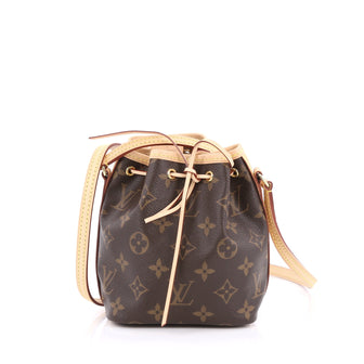 Louis Vuitton Noe Handbag Monogram Canvas Nano Brown 1912702
