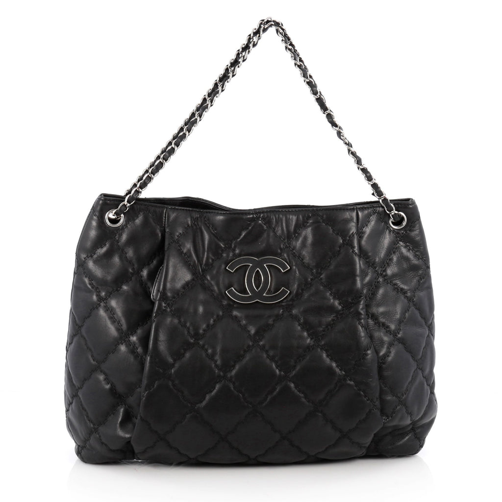 Buy Chanel Double Stitch Hampton Shoulder Bag Quilted 1912802