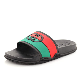Gucci Logo Slide Sandals Rubber