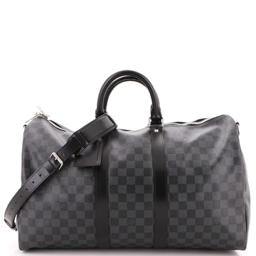 Louis Vuitton Keepall Bandouliere Bag Damier Graphite 45