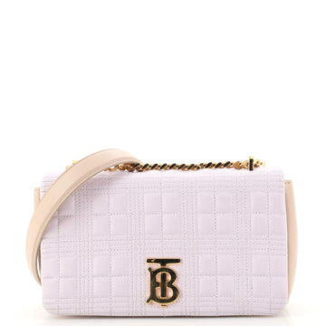 Burberry Lola Shoulder Bag Quilted Lambskin Small