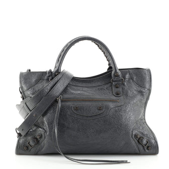 Balenciaga City Classic Studs Bag Leather Medium