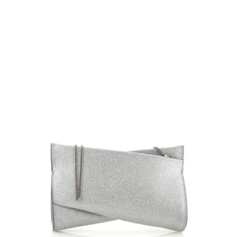Christian Louboutin Loubitwist Clutch On Chain Glitter Small