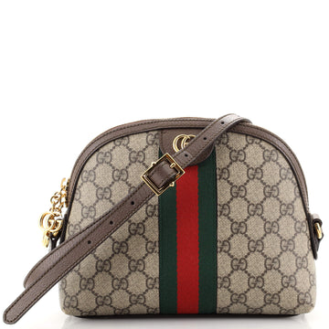 Gucci Ophidia Dome Shoulder Bag GG Coated Canvas Small