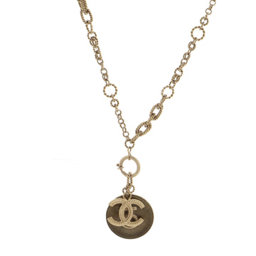 Chanel CC No. 5 Pendant Necklace Metal