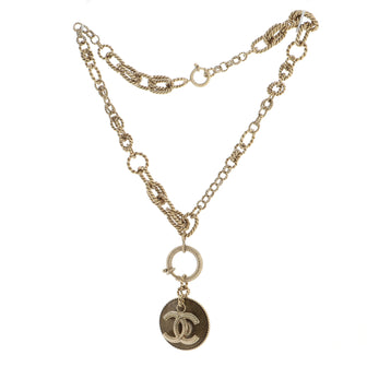 Chanel CC No. 5 Pendant Necklace Metal