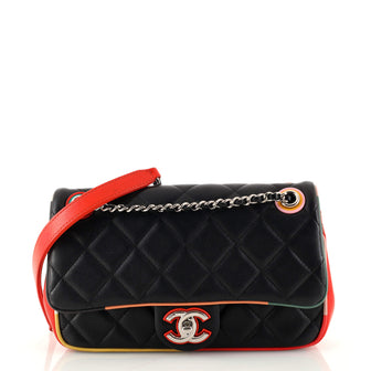 Chanel Cuba Color Flap Bag Quilted Lambskin Small