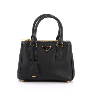 Prada Galleria Crossbody Bag Saffiano Leather Mini Black 1913501