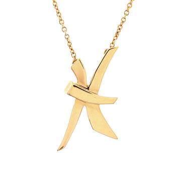 Tiffany & Co. Paloma Picasso Zodiac Pisces Pendant Necklace 18K Yellow Gold
