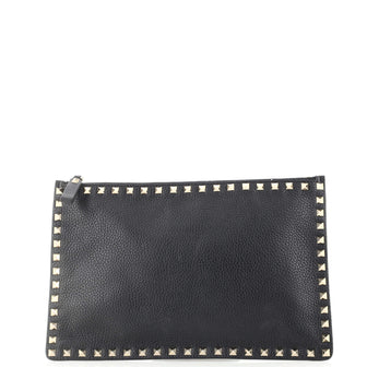 Valentino Garavani Rockstud Pouch Leather Large