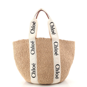Chloe x Mifuko Woody Tote Raffia Large