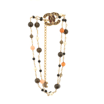 Chanel CC Charm Belt Metal with Faux Pearls and Beads