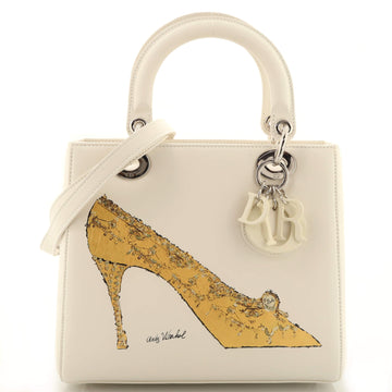 Christian Dior Lady Dior Bag Limited Edition Andy Warhol Printed Leather Medium