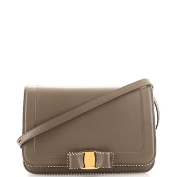 Salvatore Ferragamo Vara Bow Crossbody Bag Leather Medium