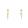 Louis Vuitton Precious Nanogram Tag Drop Earrings - Brass Drop