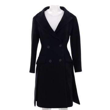 Prada Women's Double Breasted Long Coat Wool