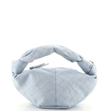 Bottega Veneta Double Knot Hobo Intrecciato Effect Jacquard Mini
