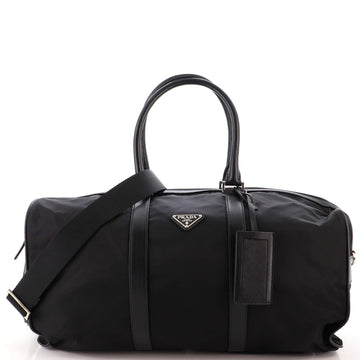 Prada Convertible Weekender Bag Tessuto with Saffiano Leather Large