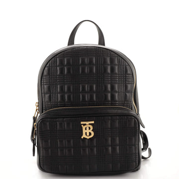 Burberry TB Zip Pocket Backpack Quilted Leather