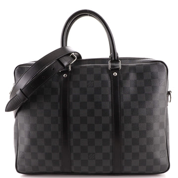 Louis Vuitton Porte-Documents Voyage Briefcase Damier Graphite PM