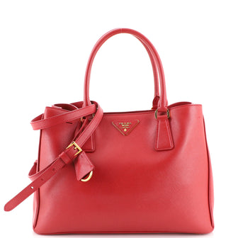 Prada Gardener's Tote Vernice Saffiano Leather Medium