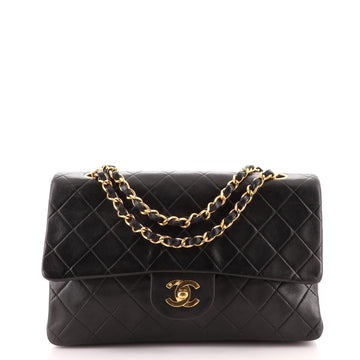 Chanel Vintage Classic Double Flap Bag Quilted Lambskin Medium