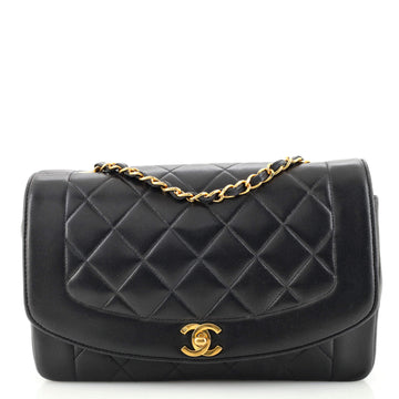 Chanel Vintage Diana Flap Bag Quilted Lambskin Medium