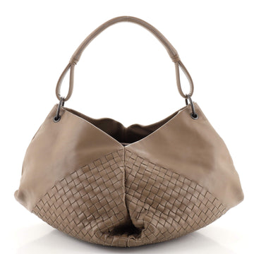 Bottega Veneta Aquilone Fortune Cookie Hobo Intrecciato Nappa Small