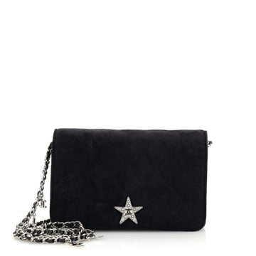Chanel Cocostellar Wallet On Chain Quilted Suede