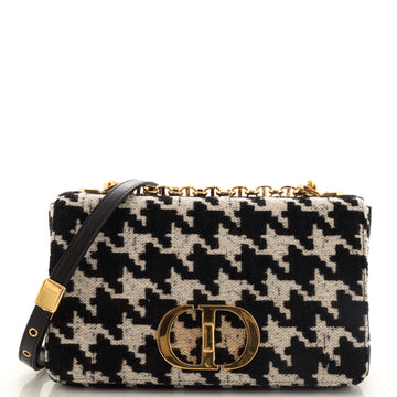 Christian Dior Caro Bag Macro-Houndstooth Technical Canvas Medium