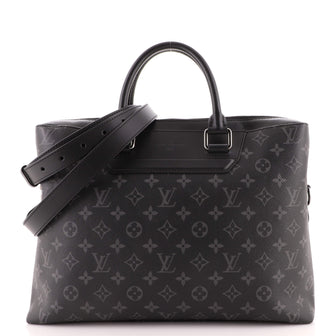 Louis Vuitton Odyssey Briefcase Monogram Eclipse Canvas