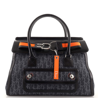 Christian Dior Flight Travel Bag Diorissimo Denim Large