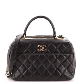 Chanel Trendy CC Bowling Bag Quilted Lambskin Medium