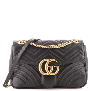 Gucci GG Marmont Flap Bag Matelasse Leather Medium
