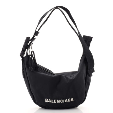 Balenciaga Wheel Sling Shoulder Bag Nylon Large