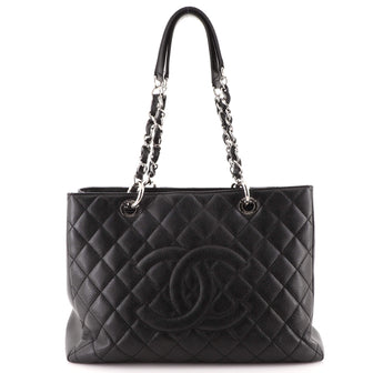 Chanel Grand Shopping Tote Quilted Caviar