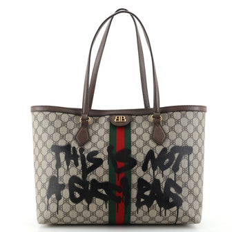 Balenciaga x Gucci The Hacker Project Tote Graffiti BB Coated Canvas Medium