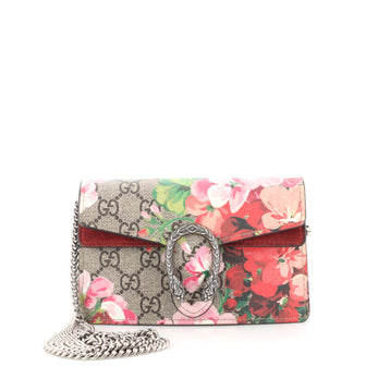 Gucci Dionysus Bag Blooms Print GG Coated Canvas Super Mini
