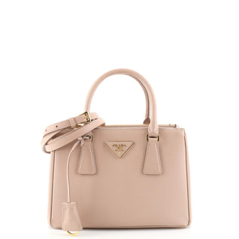 Prada Galleria Double Zip Tote Saffiano Leather Small
