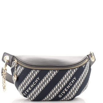 Givenchy Bond Belt Bag Logo Jacquard Canvas