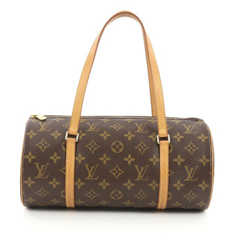 Louis Vuitton Papillon Handbag Monogram Canvas 30 Brown 1915403