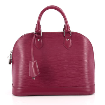 Louis Vuitton Alma Handbag Epi Leather PM Pink